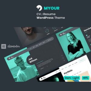 Myour - CV WordPress Theme